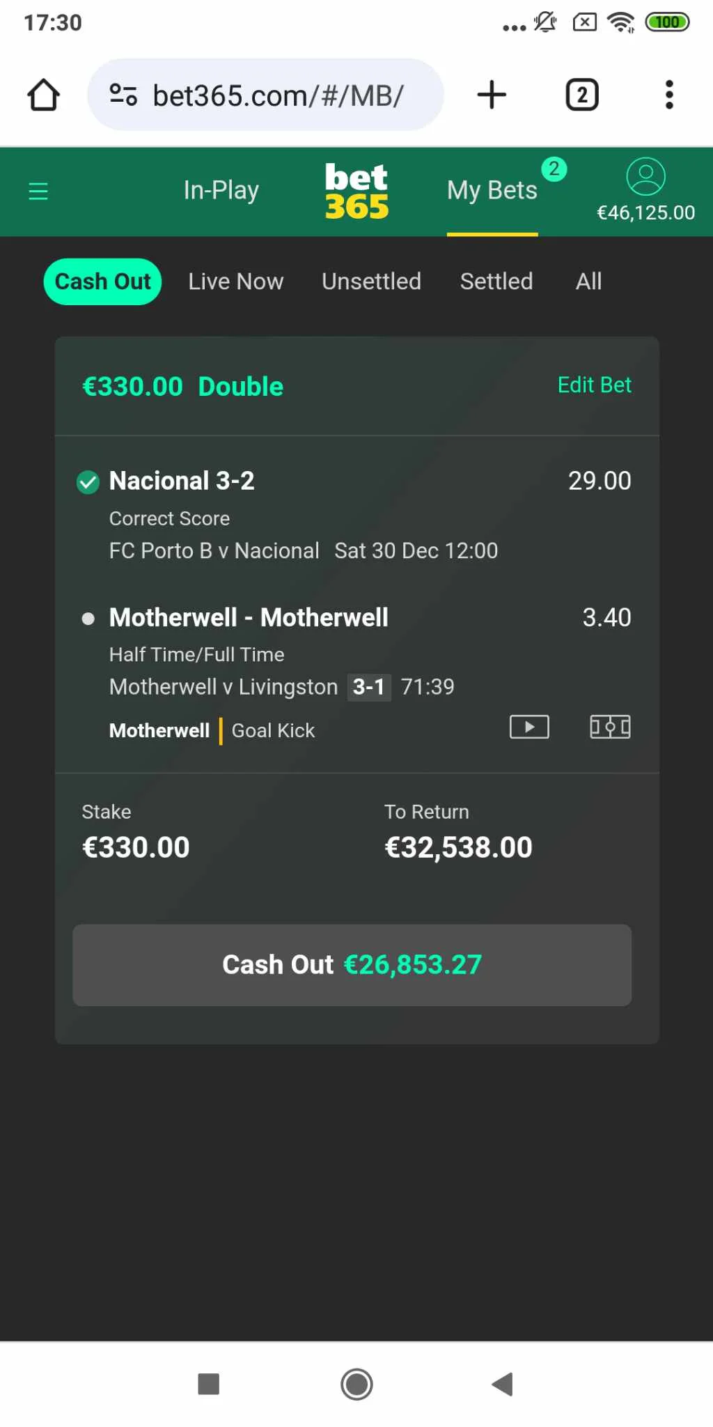 Football fixed matches