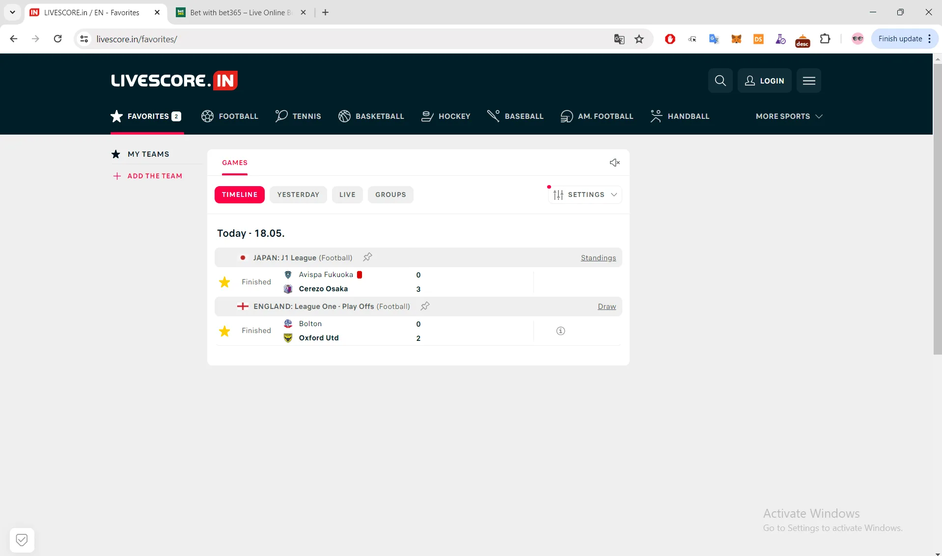 Bitcoins fixed matches