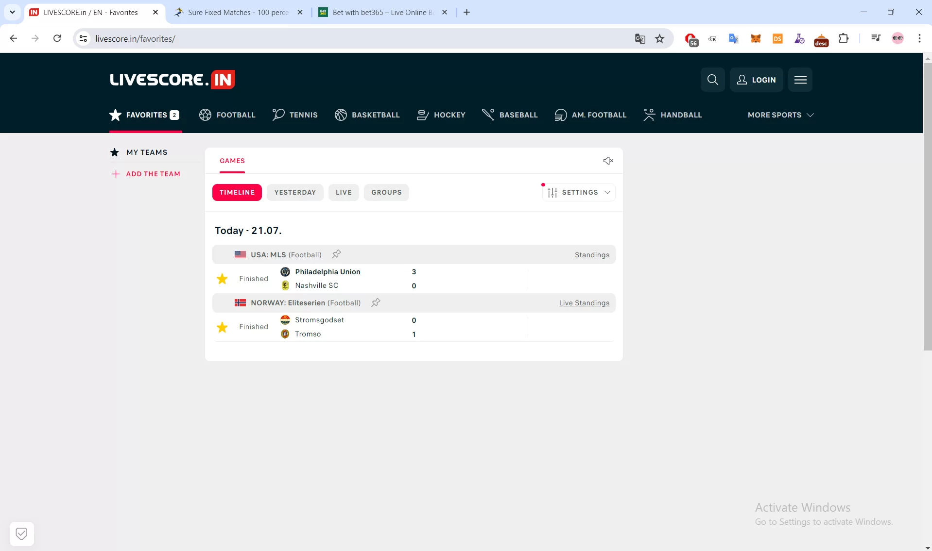 soccer fixed matches website