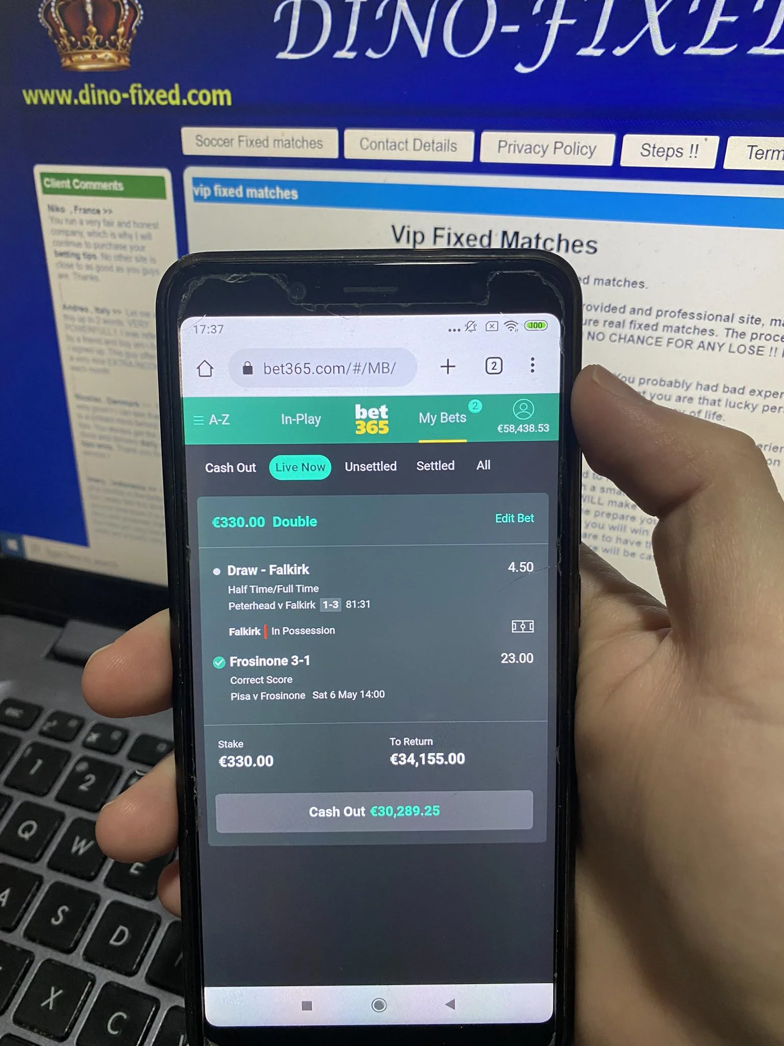 real source fixed matches