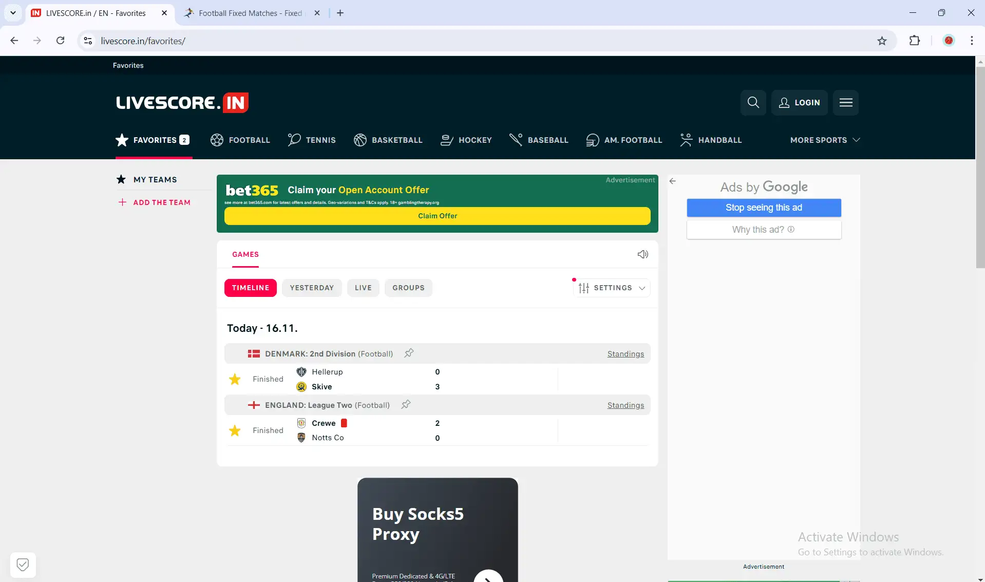  fixed bets