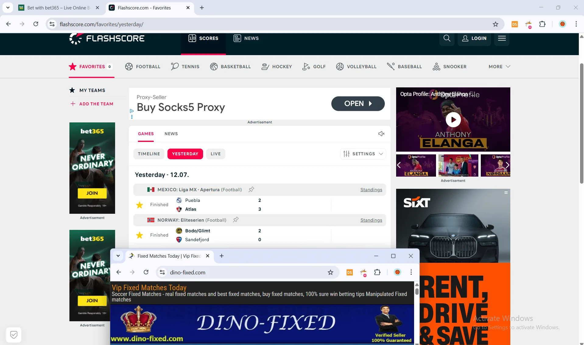 football fixed matches,