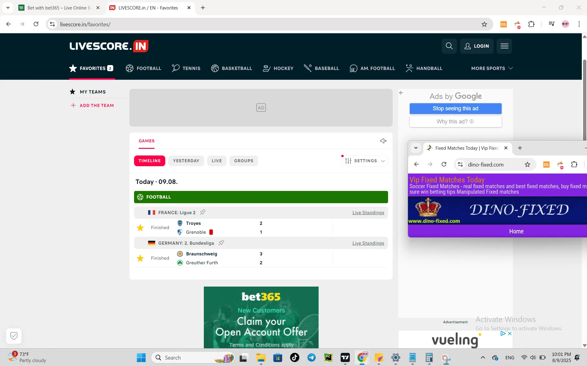 fixed games fixed match
